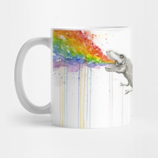 T-Rex Puking Painbows Mug